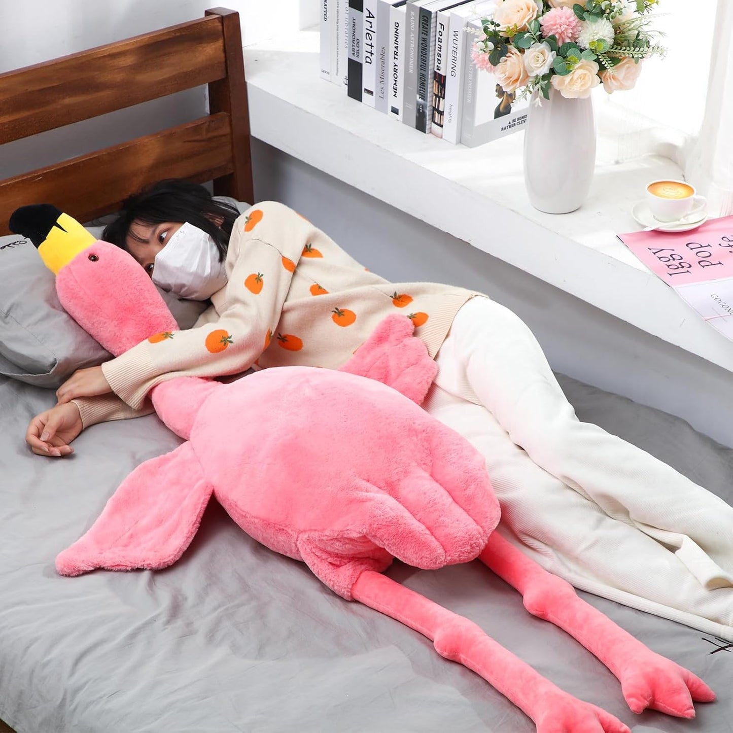 Cozy Giant Flamingo Plush Companion™