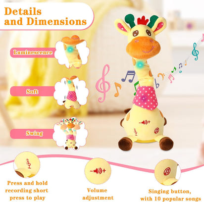 Dancing Glow Giraffe Plush Toy™