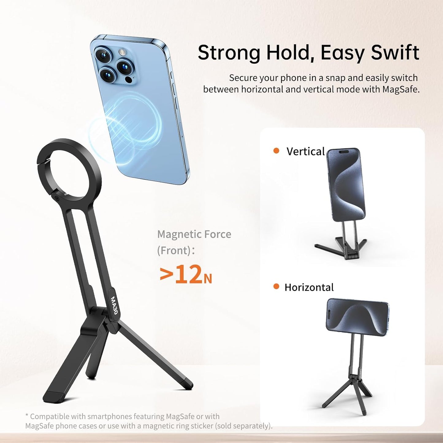 Magnetic iPhone Tripod Stand™