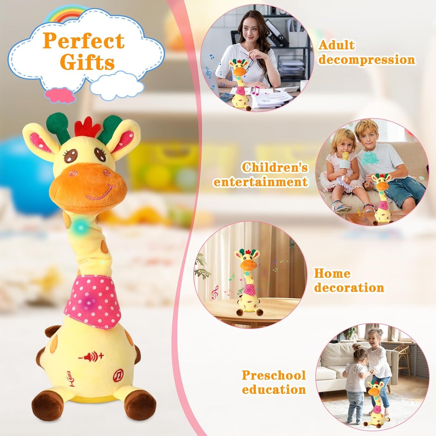 Dancing Glow Giraffe Plush Toy™