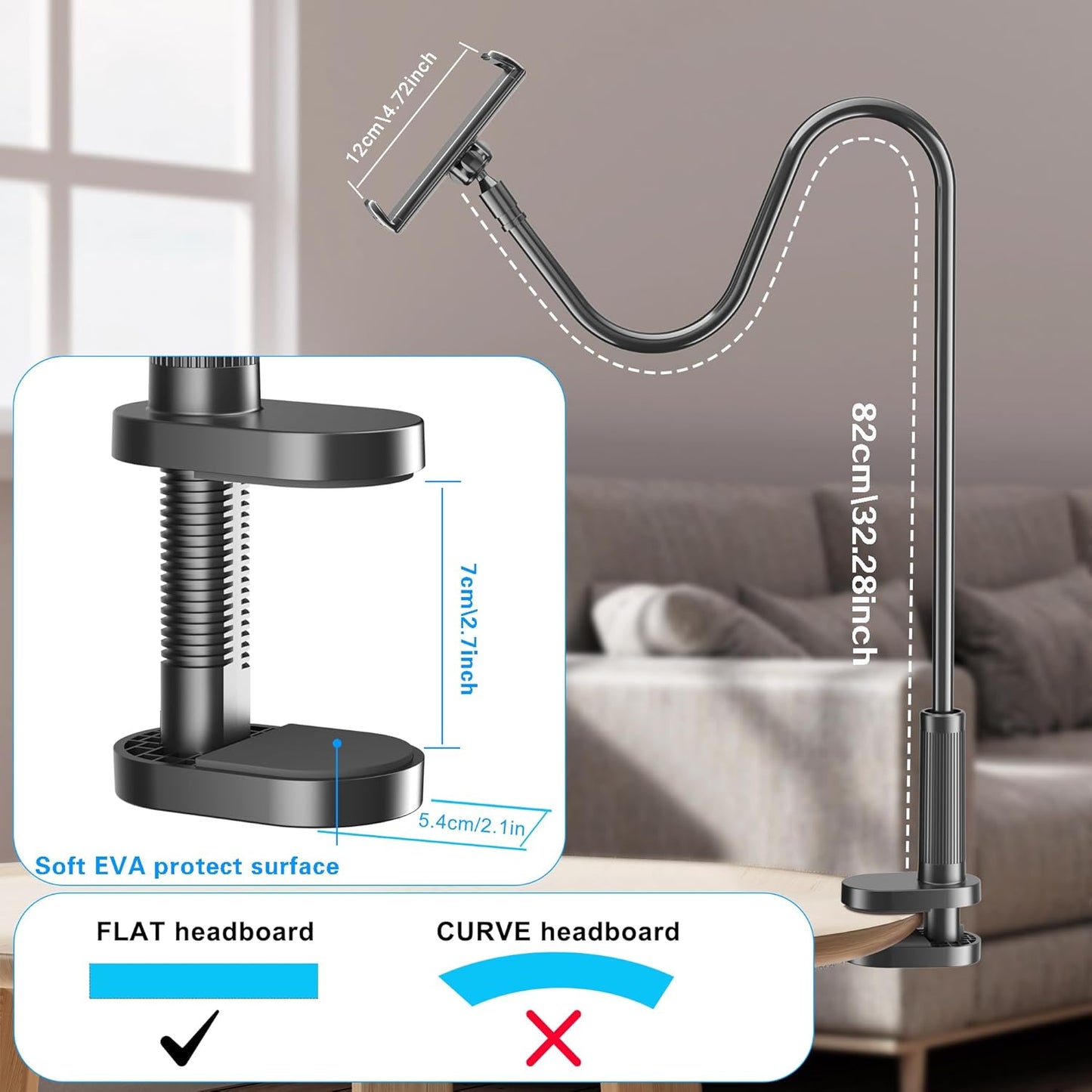 Cozy Watching Gooseneck Holder™