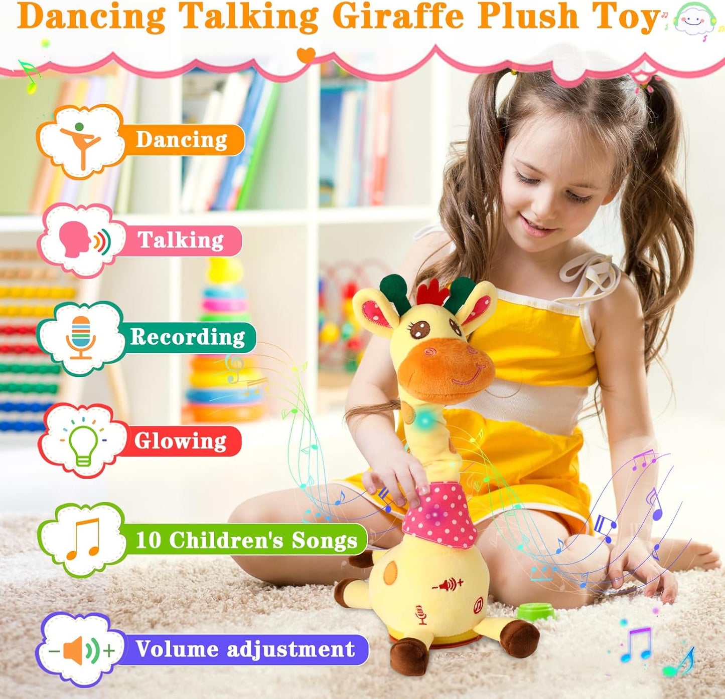 Dancing Glow Giraffe Plush Toy™