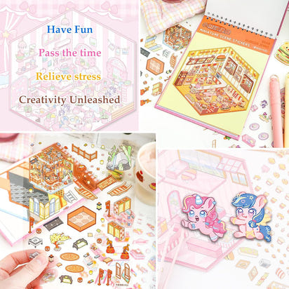 Creative 3D Scene Sticker SetTM