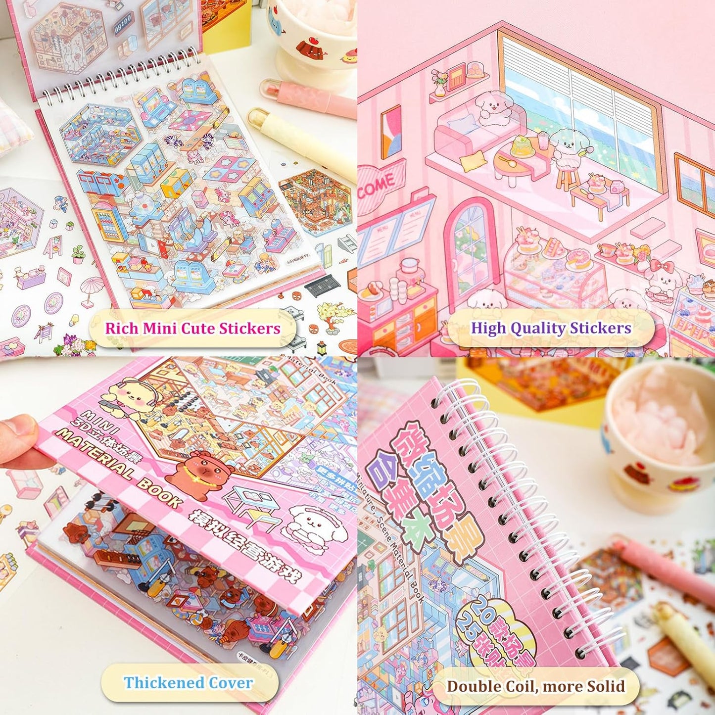 Creative 3D Scene Sticker SetTM